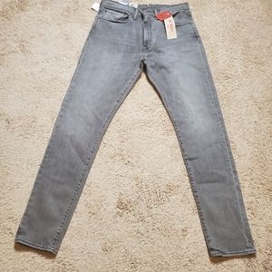 New Gray Levi's 512 Slim Taper Jean's 34X34